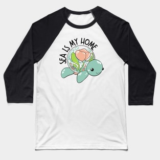 Sea Is My Home | Save the Oceans Baseball T-Shirt